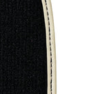 Black Floor Mats For Audi A6 - C8 Sedan (2018-2023) Beige Trim - AutoWin