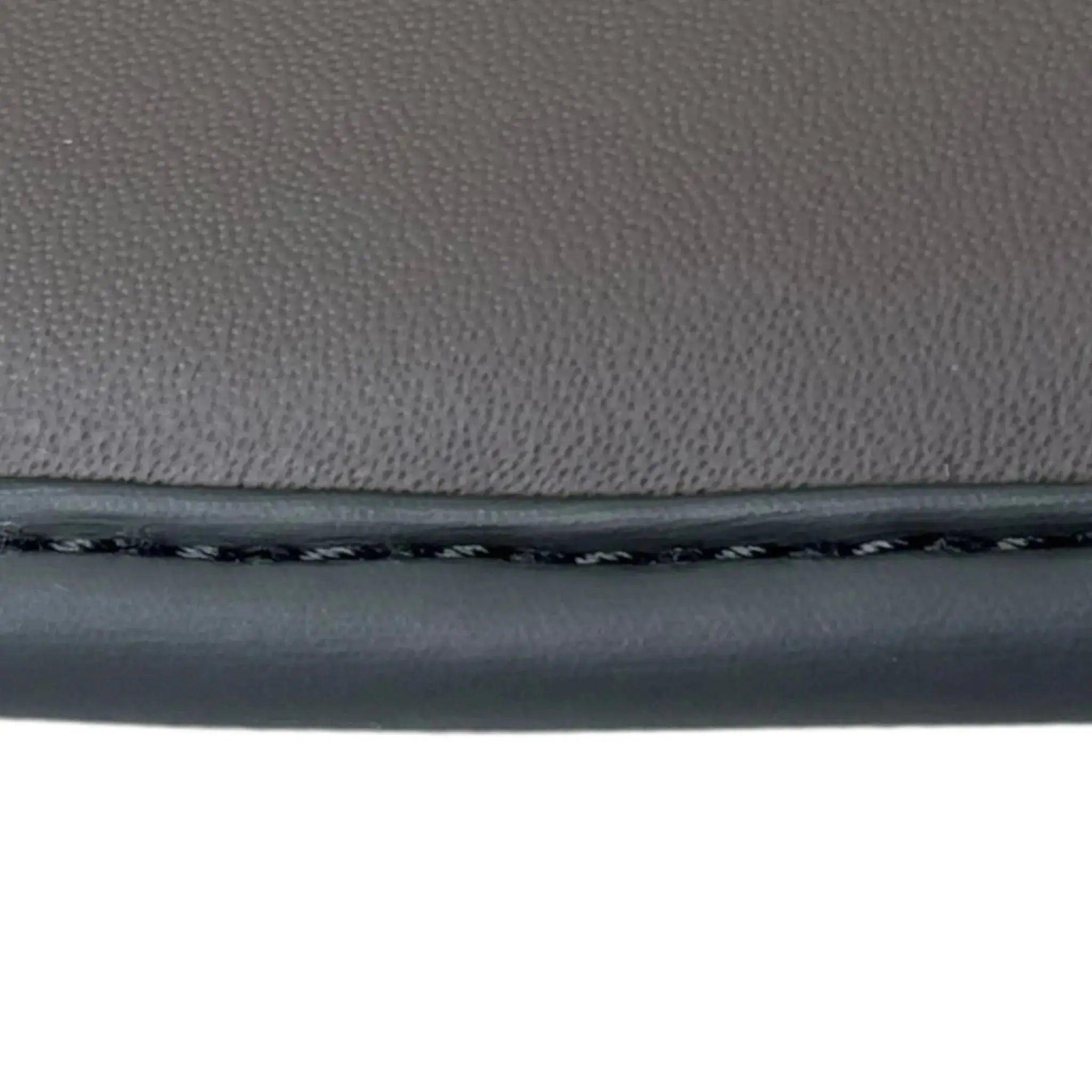 Black Floor Mats for Audi Q8 e-tron Sportback (2023-2025) with Dark Brown Leather | ER56 Design - AutoWin