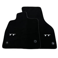 Black Floor Mats for Audi TT MK2 Convertible (2006-2014) - AutoWin