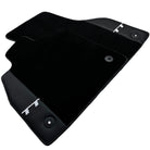 Black Floor Mats for Audi TT MK2 Coupe (2006-2014) with Leather - AutoWin