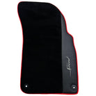 Black Floor Mats for Bentley Bentayga (2015-2023) with Leather | Red Trim - AutoWin