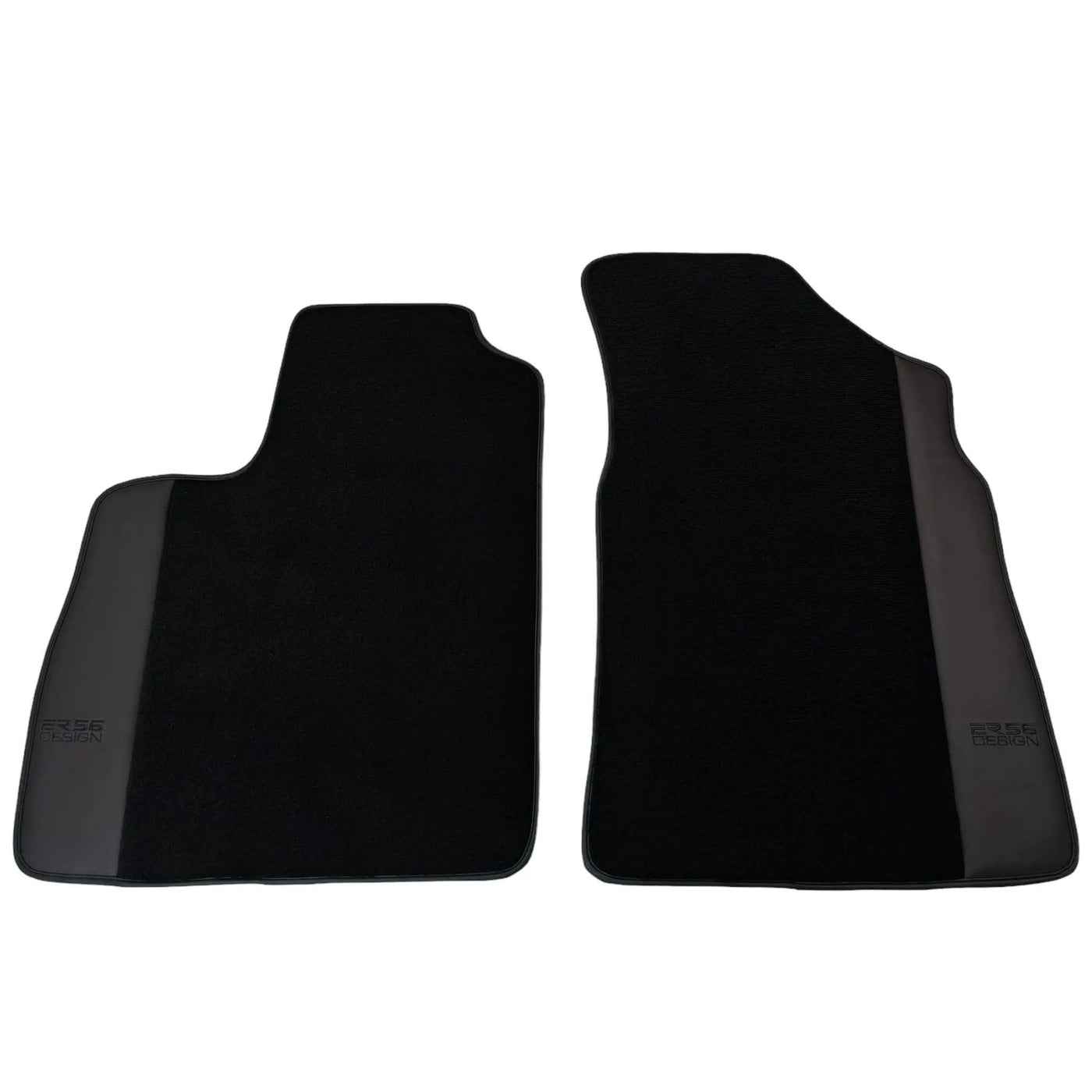Black Floor Mats for Bentley Continental GT (2003–2011) with Dark Brown Leather | ER56 Design - AutoWin