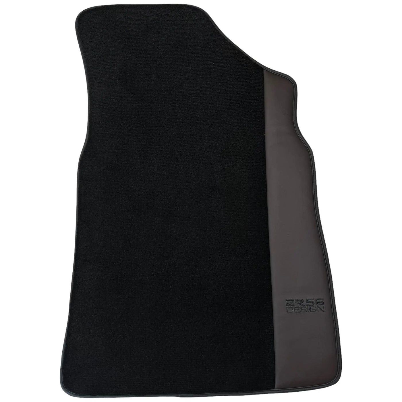 Black Floor Mats for Bentley Continental GT (2003–2011) with Dark Brown Leather | ER56 Design - AutoWin