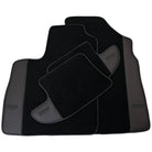 Black Floor Mats for Bentley Continental GT (2003–2011) with Dark Brown Leather | ER56 Design - AutoWin