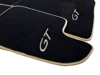 Black Floor Mats For Bentley Continental GT (2011–2018) With Beige Trim - AutoWin