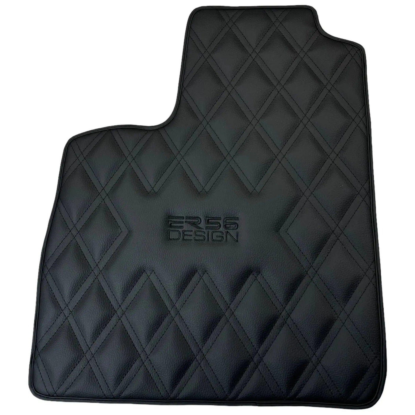 Black Floor Mats for Bentley Continental GT (2011–2018) with Leather | ER56 Design - AutoWin