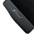 Black Floor Mats For Bentley Continental GT Speed (2011–2018) with Leather - AutoWin