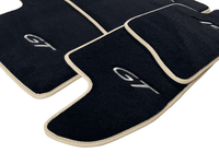 Black Floor Mats For Bentley Continental GTC (2006–2011) With Beige Trim - AutoWin