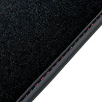 Black Floor Mats for Bentley Continental GTC (2011–2018) with Red Leather | ER56 Design - AutoWin