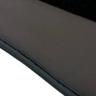 Black Floor Mats for Bentley Continental GTC (2018–2023) with Dark Brown Leather | ER56 Design - AutoWin