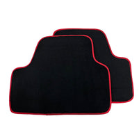 Black Floor Mats For BMW 4 Series F33 With Red Trim - AutoWin