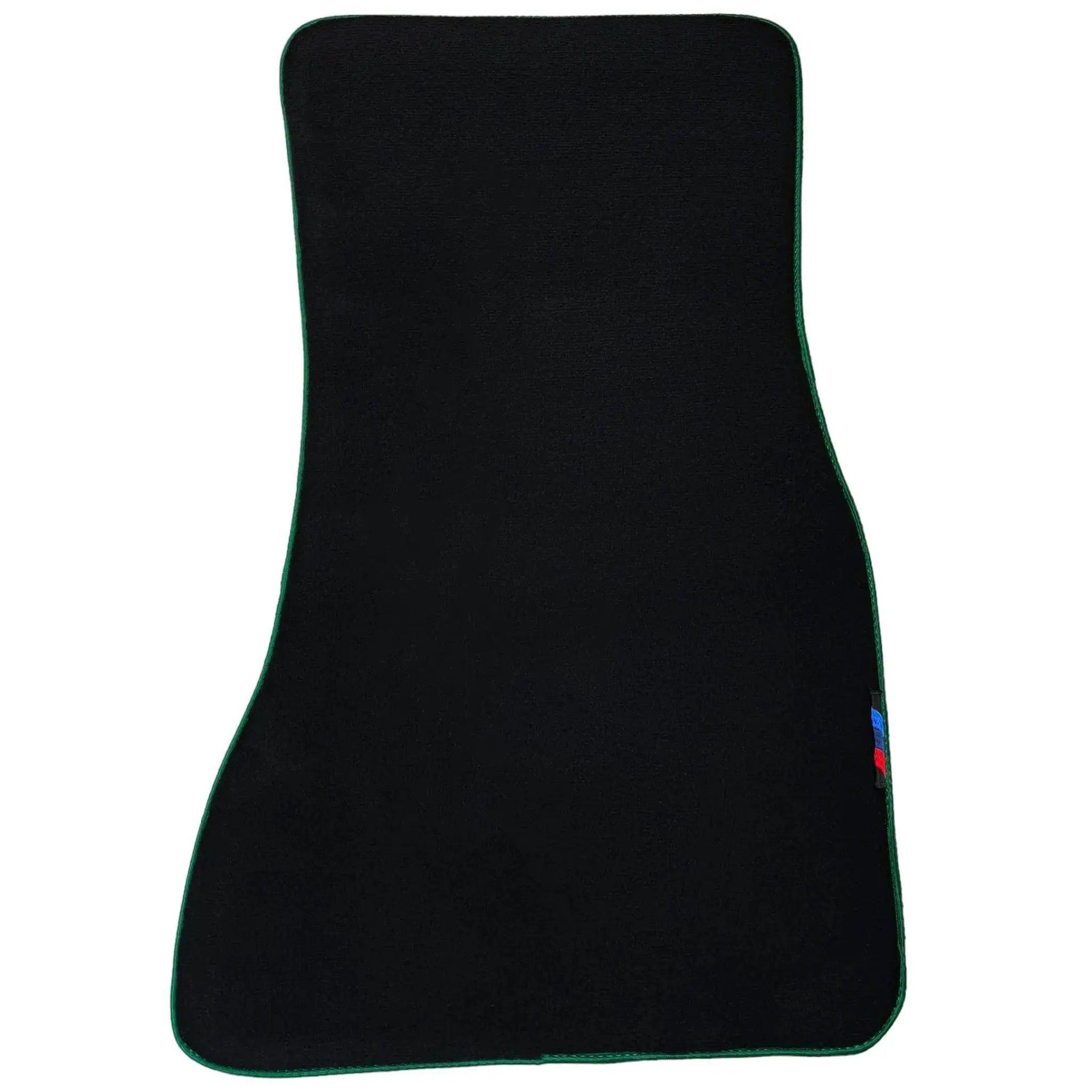 Black Floor Mats For BMW 5 Series F10 | Green Trim - AutoWin