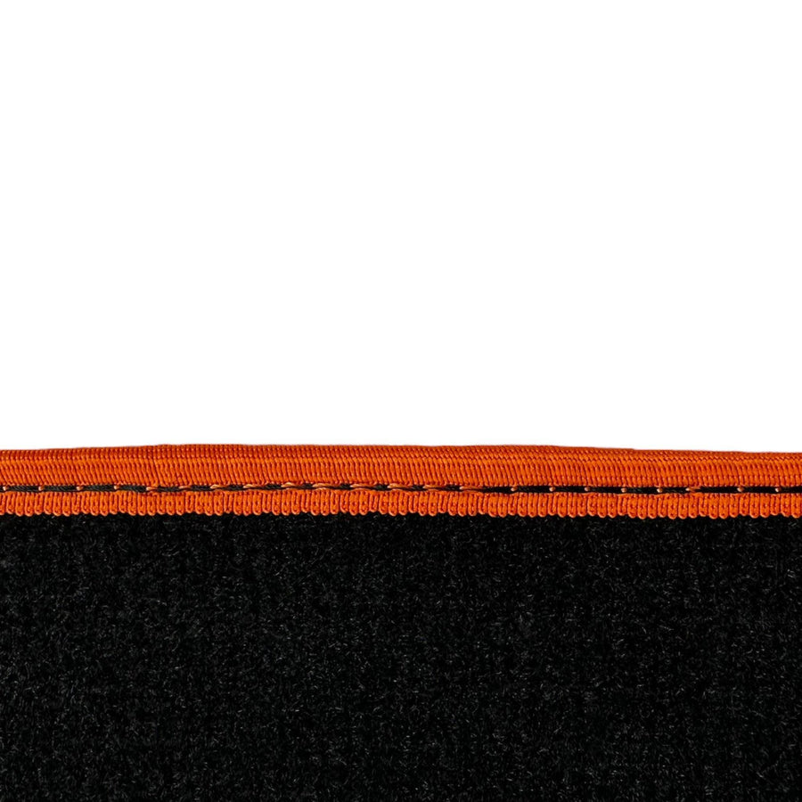 Black Floor Mats For BMW U06 (2022-2026) | Orange Trim - AutoWin