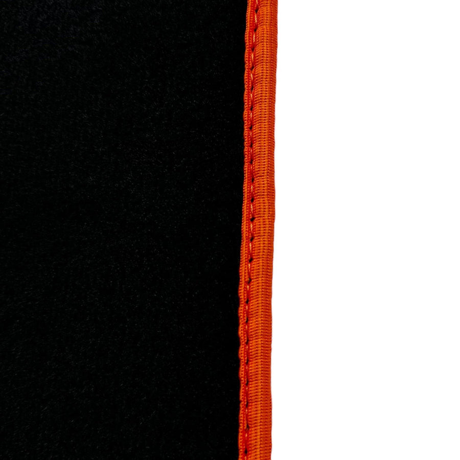 Black Floor Mats For BMW G60 (2023-2026) Sedan | Orange Trim - AutoWin