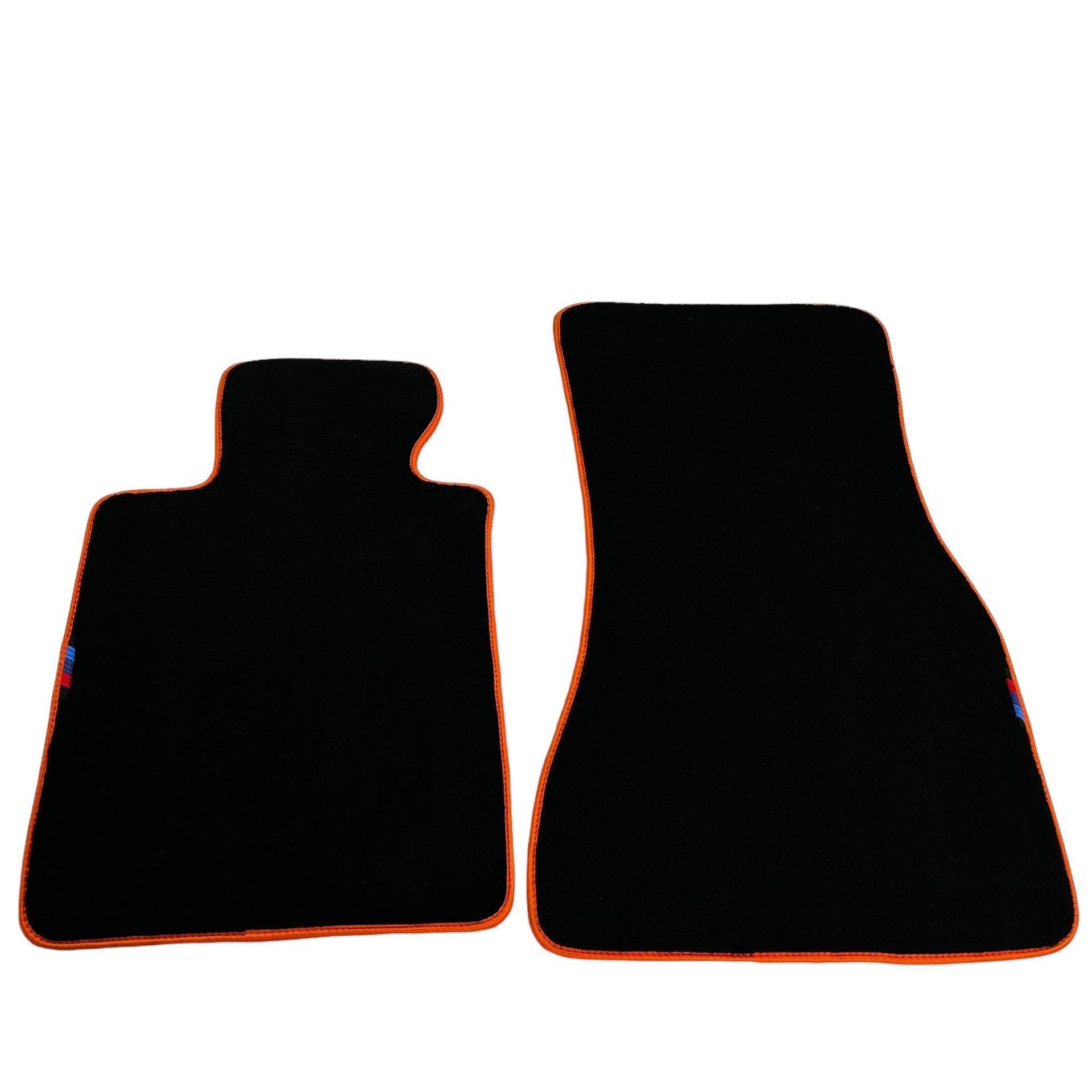 Black Floor Mats For BMW M5 G90 (2023-2026) Sedan | Orange Trim - AutoWin