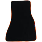 Black Floor Mats For BMW 5 Series G30 | Orange Trim - AutoWin