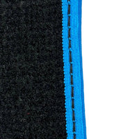 Black Floor Mats For BMW G61 (2023-2026) Touring | Sky Blue Trim - AutoWin