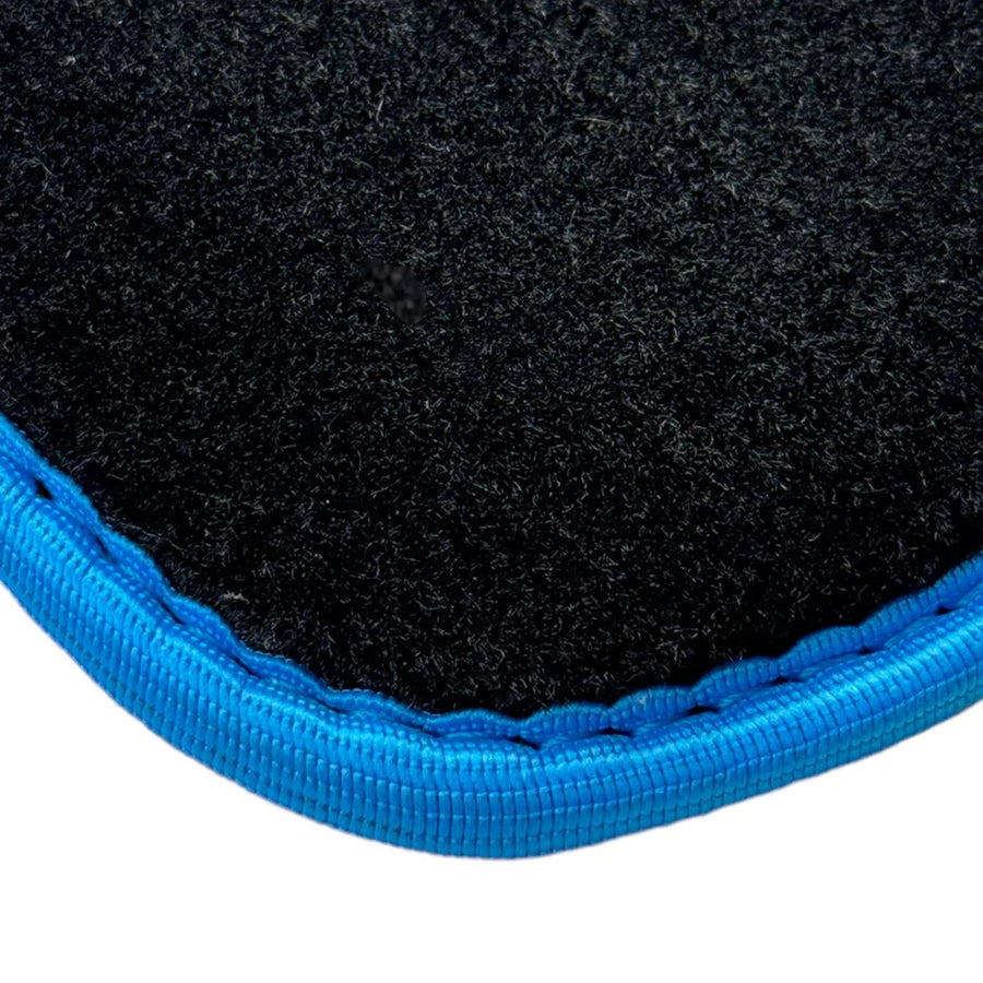 Black Floor Mats For BMW M3 G81 Touring (2022-2026) | Sky Blue Trim - AutoWin