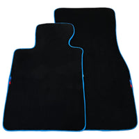 Black Floor Mats For BMW M3 G81 Touring (2022-2026) | Sky Blue Trim - AutoWin