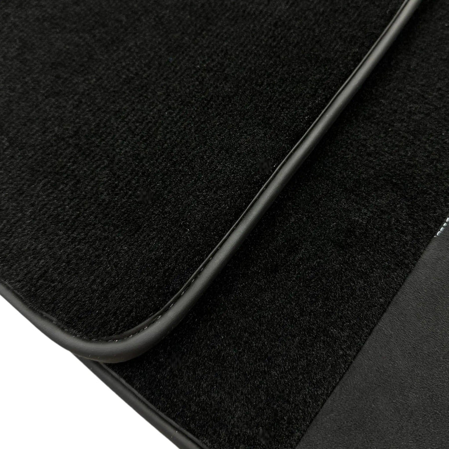 Black Floor Mats for BMW 2 Series M5 G90 (2023-2026) Sedan with Alcantara Leather - AutoWin