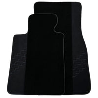 Black Floor Mats for BMW 2 Series Gran Tourer F46 (2015-2022) 5 Seats with Alcantara Leather - AutoWin