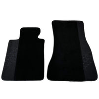 Black Floor Mats for BMW 2 Series Gran Tourer F46 (2015-2022) 7 Seats with Alcantara Leather - AutoWin
