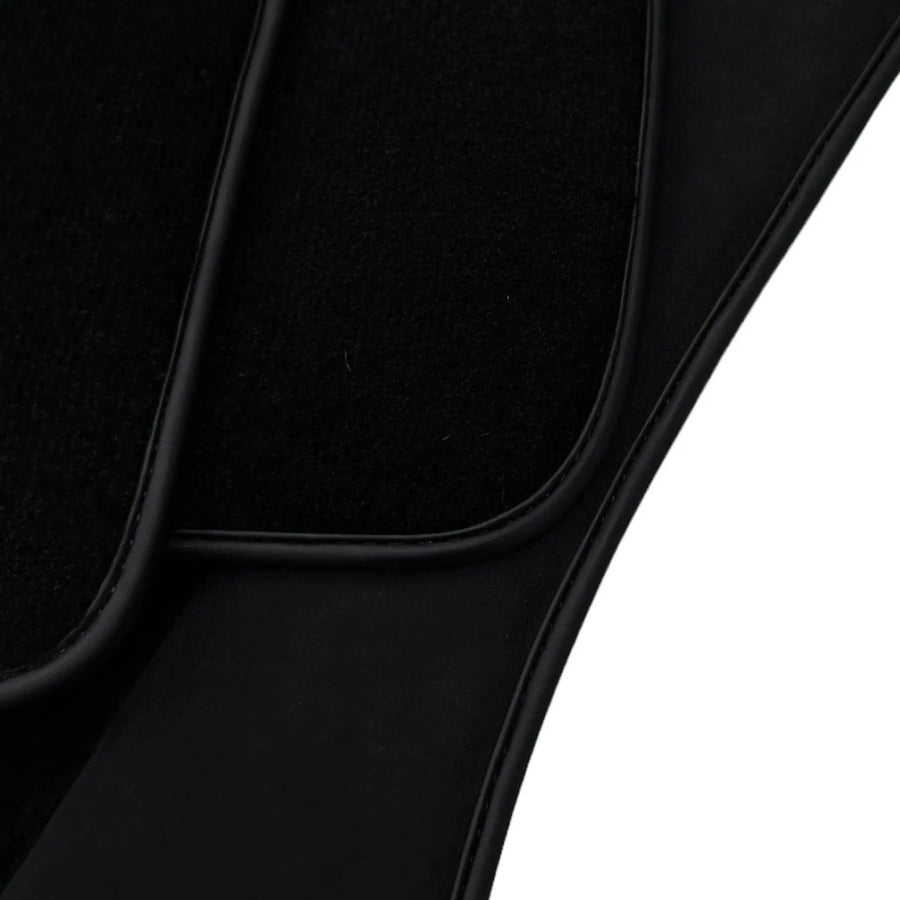 Black Floor Mats for BMW 1 Series 1 Series with Alcantara Leather - AutoWin
