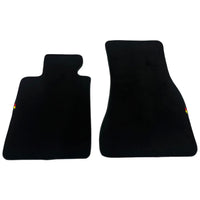 Black Floor Mats For BMW Gran Tourer F46 (2015-2022) 7 Seats with German Flag - AutoWin