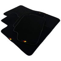 Black Floor Mats For BMW M5 G90 (2023-2026) Sedan with German Flag - AutoWin