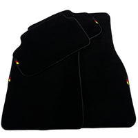 Black Floor Mats For BMW Gran Tourer F46 (2015-2022) 7 Seats with German Flag - AutoWin