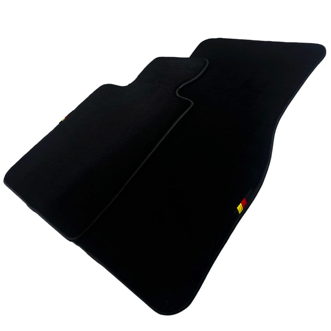 Black Floor Mats For BMW Gran Tourer F46 (2015-2022) 7 Seats with German Flag - AutoWin