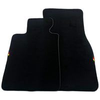 Black Floor Mats For BMW Gran Tourer F46 (2015-2022) 7 Seats with German Flag - AutoWin