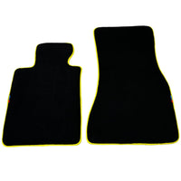 Black Floor Mats For BMW 2 Series | Yellow Trim - AutoWin
