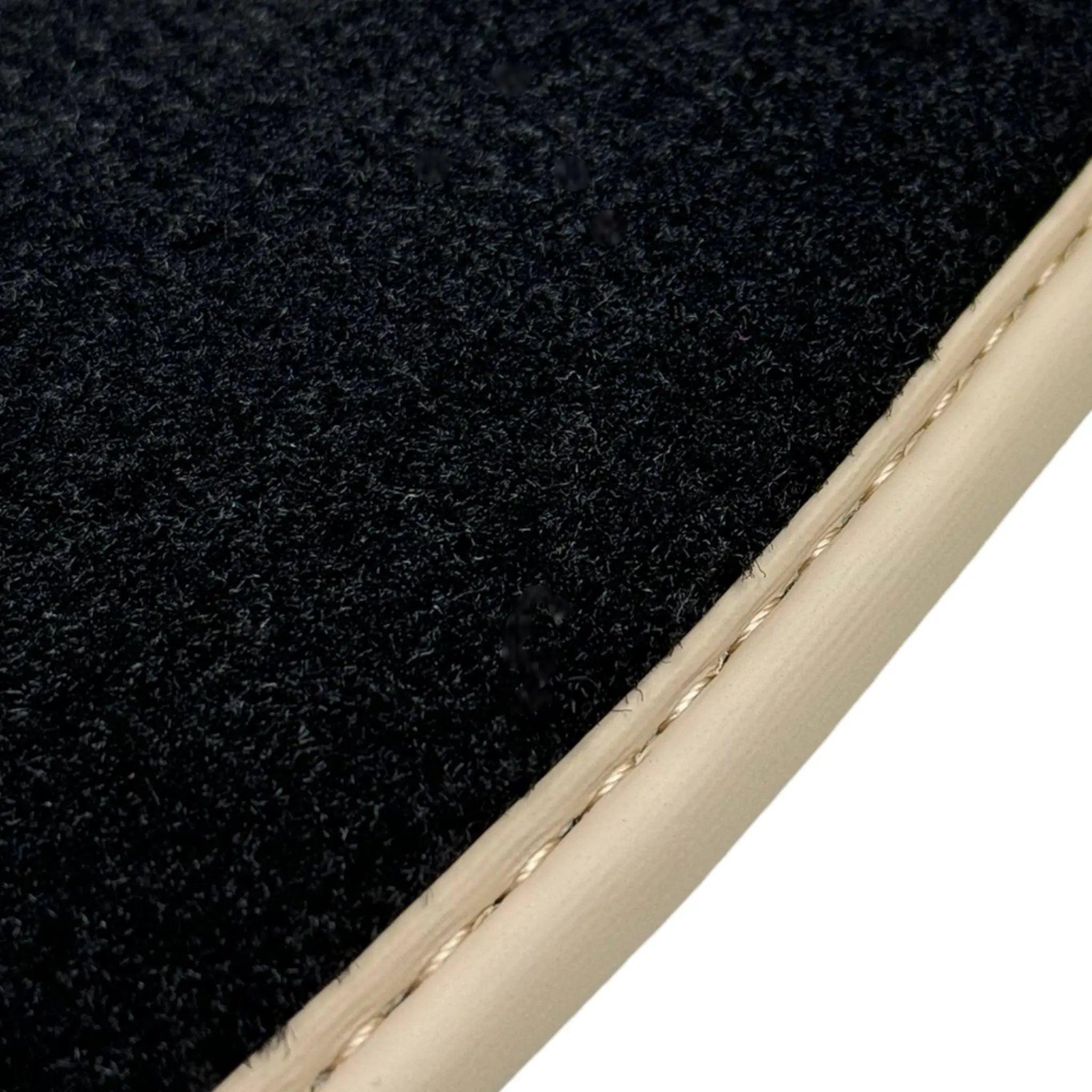 Black Floor Mats for BMW G30 with German Flag | Beige Trim - AutoWin
