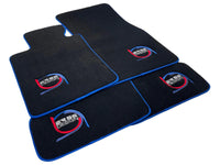 Black Floor Mats For BMW M3 G80 ER56 Design Limited Edition Blue Trim - AutoWin