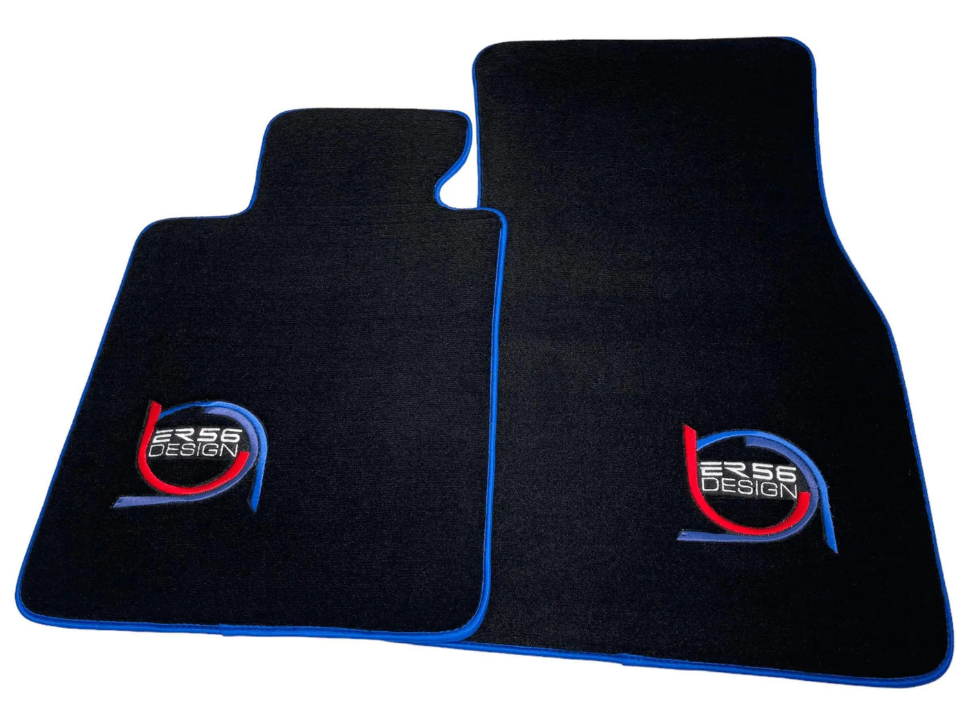 Black Floor Mats For BMW M4 G83 Convertible ER56 Design Limited Edition Blue Trim - AutoWin
