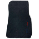 Black Floor Mats For BMW M5 E39 With 3 Color Stripes Tailored Set Perfect Fit - AutoWin