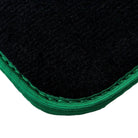 Black Floor Mats For BMW M8 Series Convertible F91 | Green Trim AutoWin Brand - AutoWin