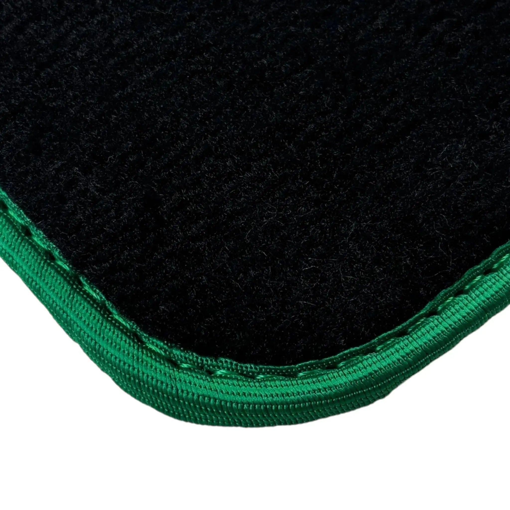 Black Floor Mats For BMW M8 Series Convertible F91 | Green Trim AutoWin Brand - AutoWin