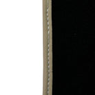 Black Floor Mats For Chevrolet Corvette C7 Convertible (2014-2019) with Beige Trim - AutoWin