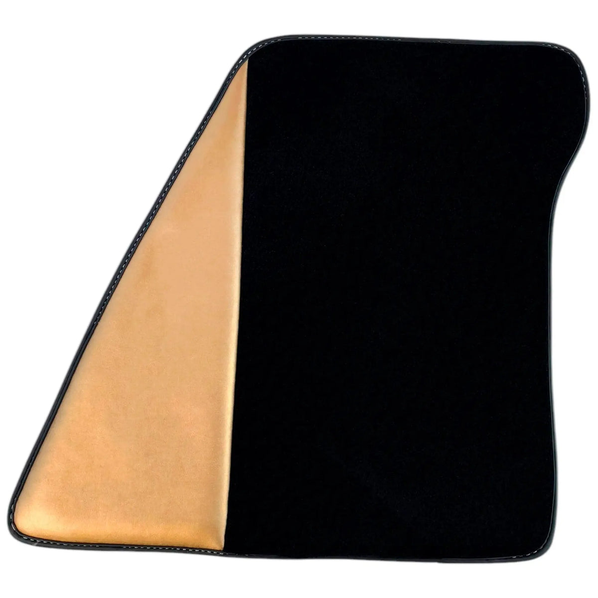 Black Floor Mats for Ferrari 296 GTB (2022-2027) with Gold Leather
