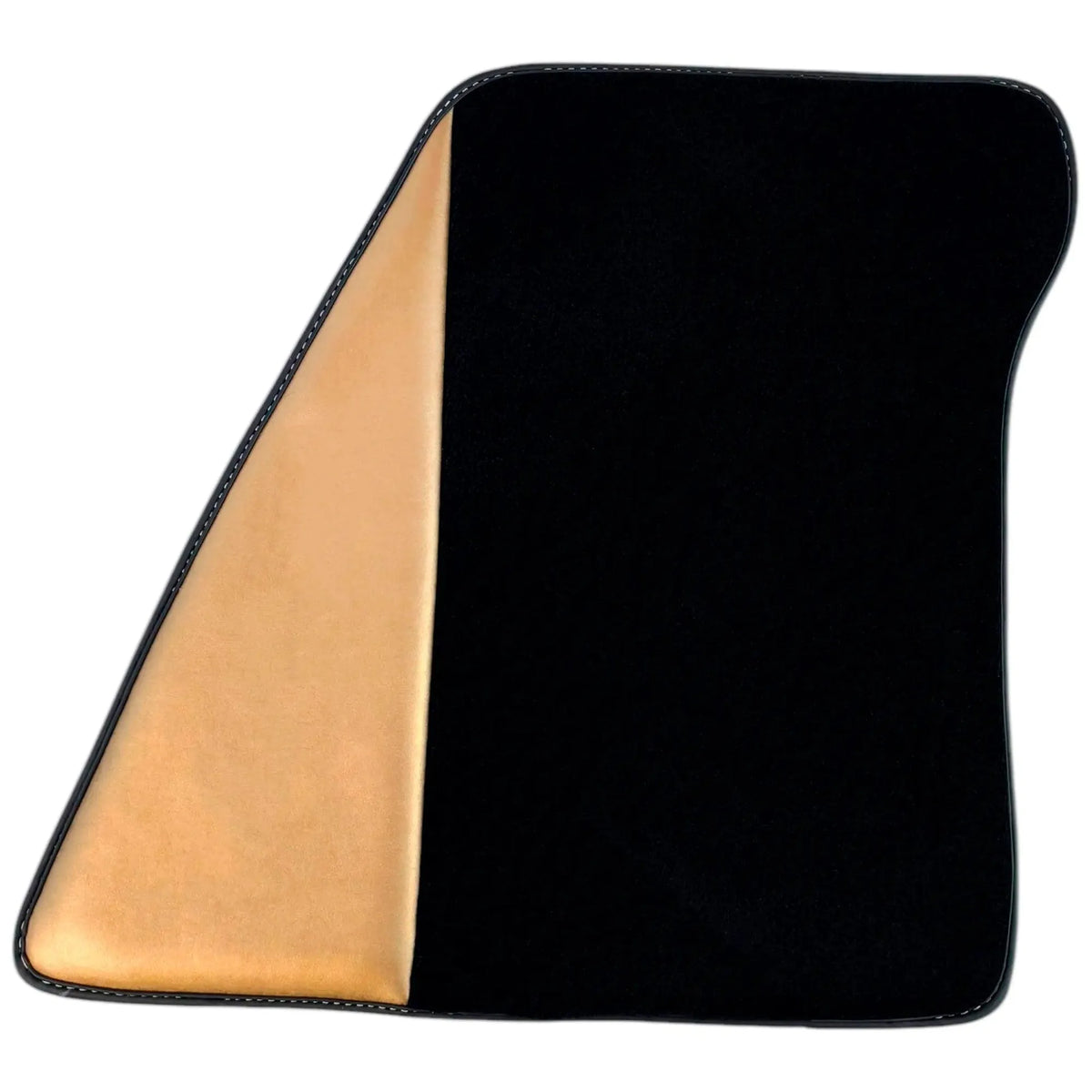 Black Floor Mats for Ferrari 296 GTB (2022-2027) with Gold Leather