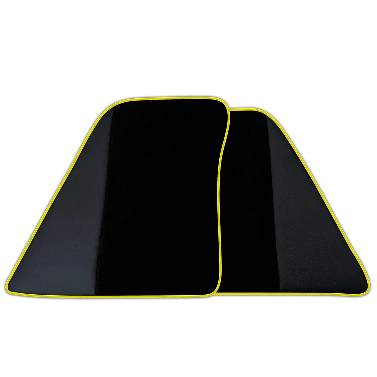 Black Floor Mats for Ferrari 296 GTS (2022-2027) with Leather | Various Trim Colors