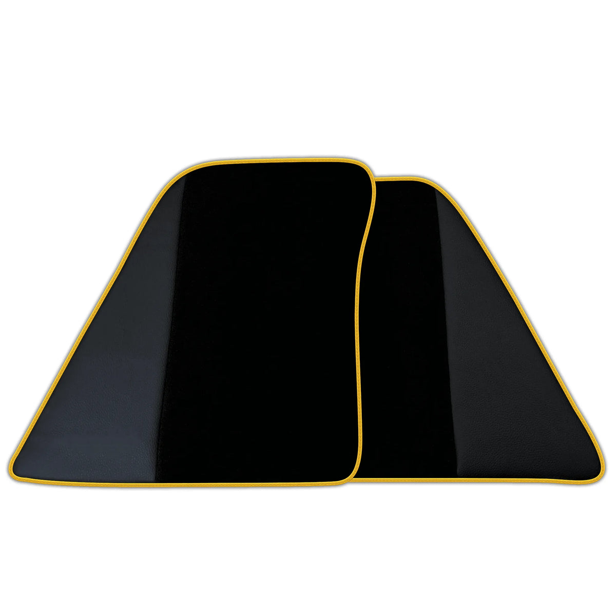 Black Floor Mats for Ferrari 296 GTS (2022-2027) with Leather | Various Trim Colors