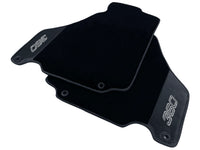 Black Floor Mats For Ferrari 360 Modena 1999-2005 With Carbon Fiber Leather - AutoWin