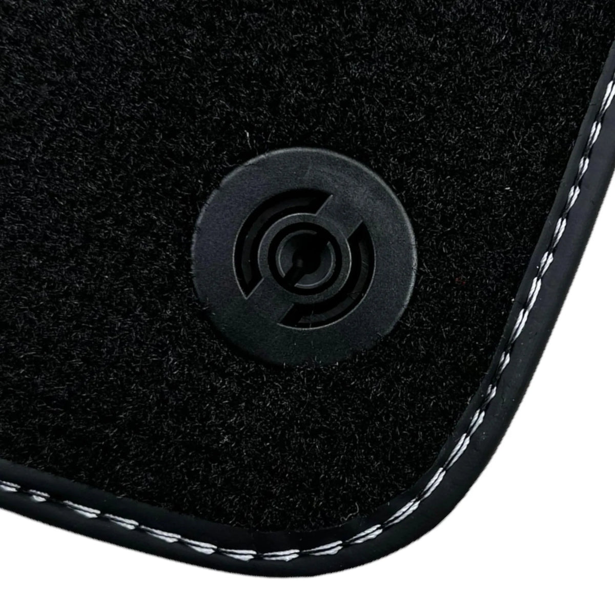 Black Floor Mats for Ferrari 458 GT2 (2012-2015) with Crema Nappa Leather | Italian Edition