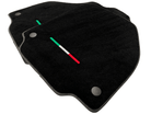 Black Floor Mats For Ferrari 458 Gt2 2012-2015 Yellow Sewing - AutoWin
