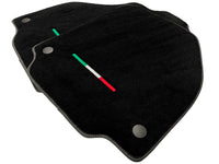 Black Floor Mats For Ferrari 458 Gt2 2012-2015 Yellow Sewing - AutoWin