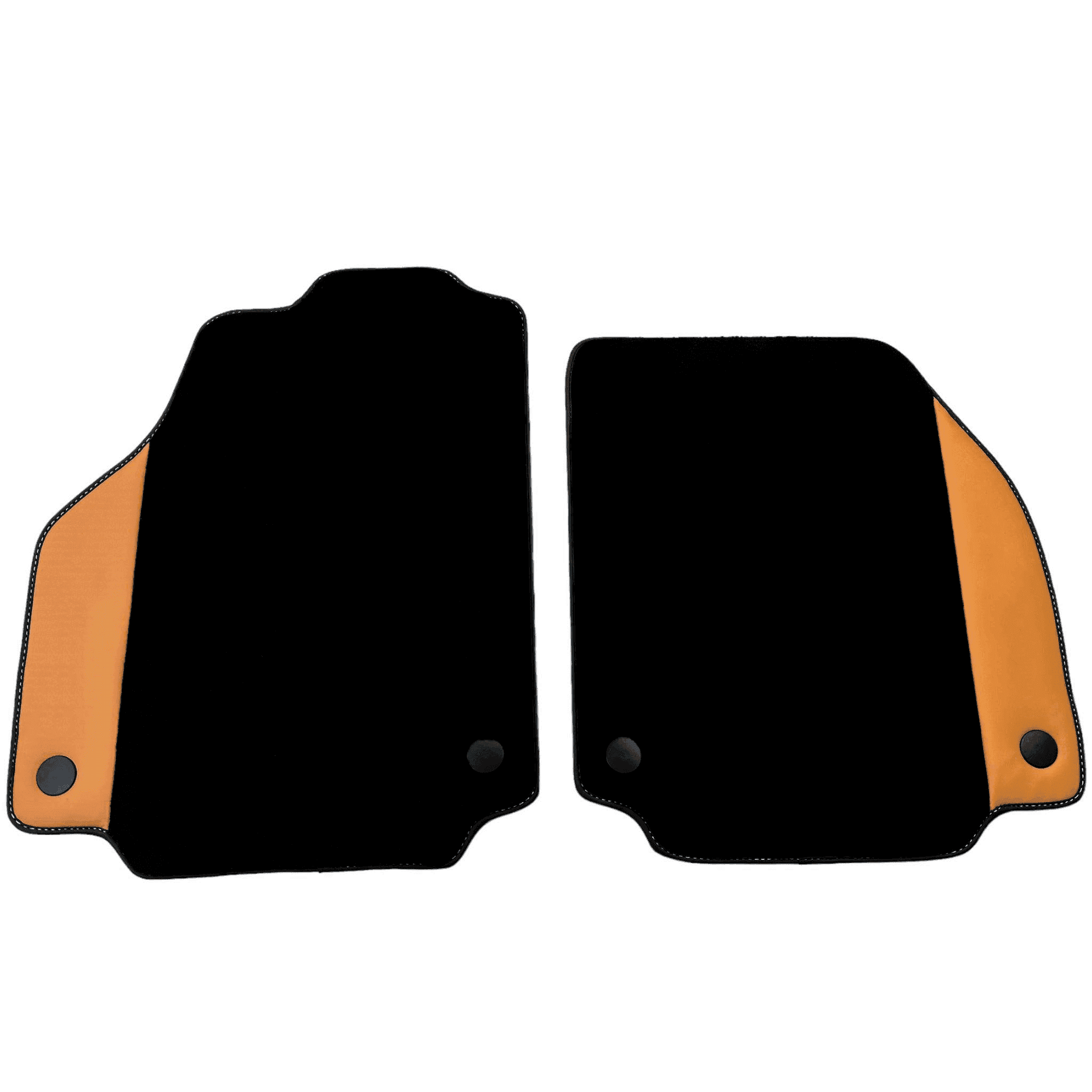 Black Floor Mats for Ferrari 458 Spider (2012-2015) with Beige Nappa Leather - AutoWin