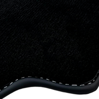 Black Floor Mats for Ferrari 488 Pista Spider (2019-2021) with Beige Tradizione Nappa Leather